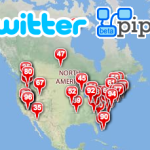 Twitter Friends on a Map [Pipes]