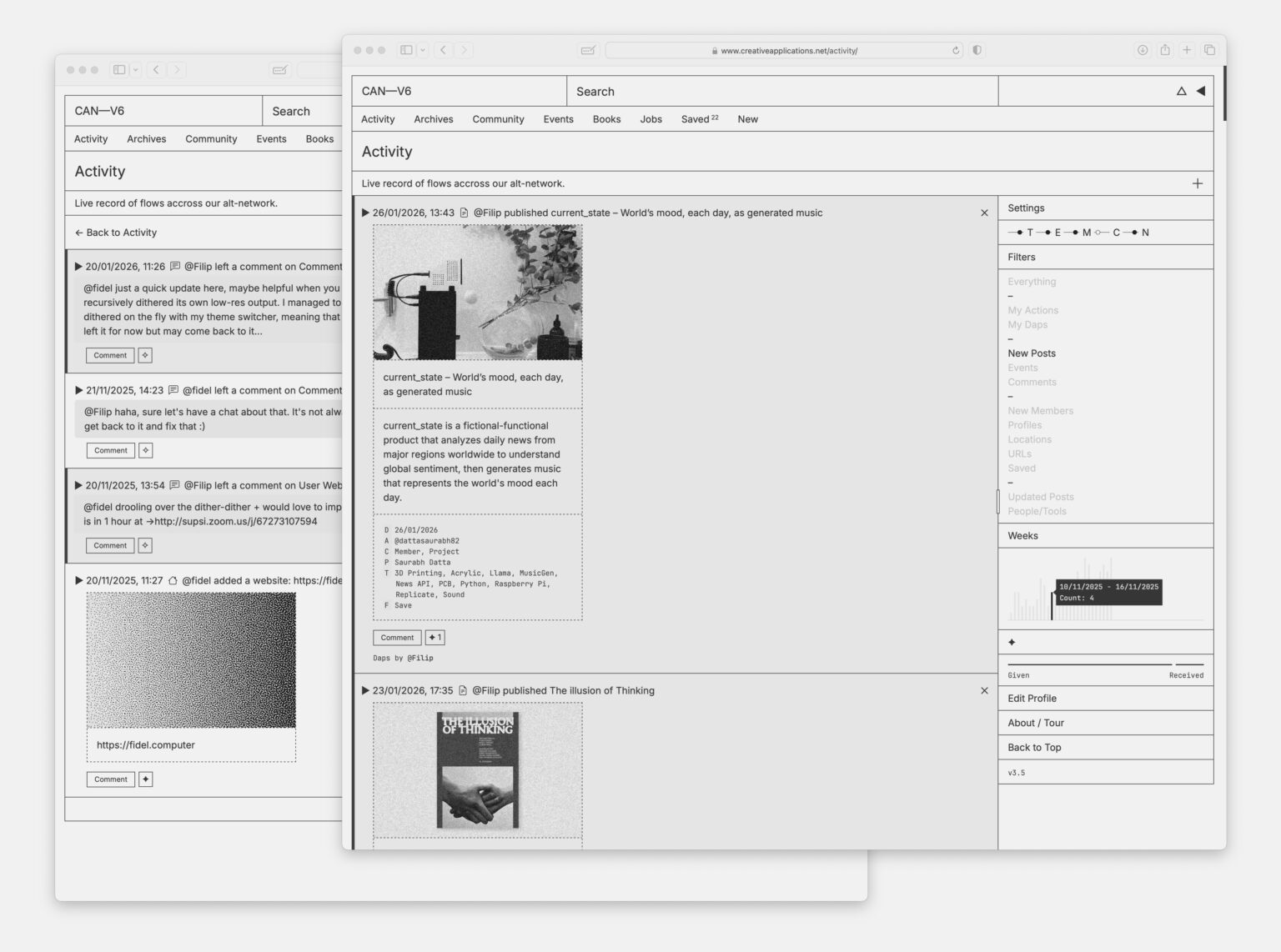 V6 Development Log (01/2026) – CreativeApplications.Net